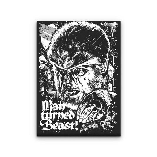 Man Turned Beast - Canvas Print