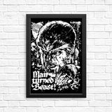 Man Turned Beast - Posters & Prints