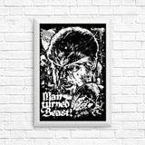 Man Turned Beast - Posters & Prints