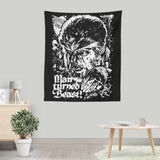Man Turned Beast - Wall Tapestry