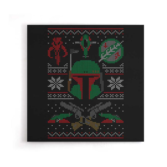 Mandalorian Sweater - Canvas Print