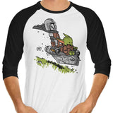 Mando and Child - 3/4 Sleeve Raglan T-Shirt