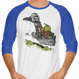 Mando and Child - 3/4 Sleeve Raglan T-Shirt