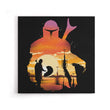 Mando Sunset - Canvas Print