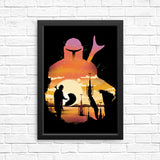 Mando Sunset - Posters & Prints