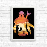 Mando Sunset - Posters & Prints