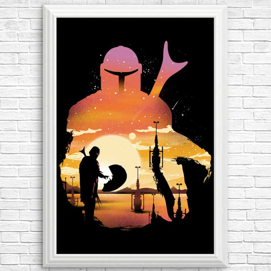 Mando Sunset - Posters & Prints