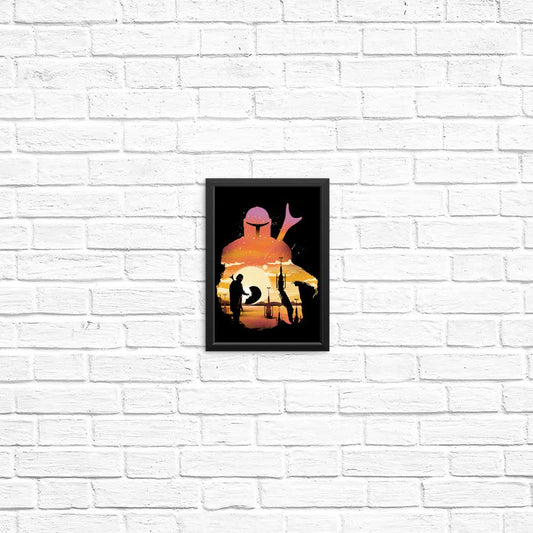 Mando Sunset - Posters & Prints