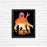 Mando Sunset - Posters & Prints