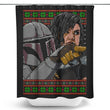 Mando Yelling Sweater - Shower Curtain