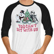 Mean Christmas - 3/4 Sleeve Raglan T-Shirt