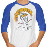 Melting Summer - 3/4 Sleeve Raglan T-Shirt