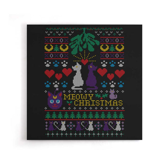Meowy Christmas - Canvas Print