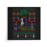 Meowy Christmas - Canvas Print