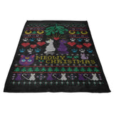 Meowy Christmas - Fleece Blanket