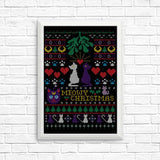 Meowy Christmas - Posters & Prints