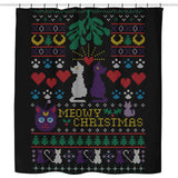 Meowy Christmas - Shower Curtain