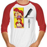 Mermaid Approves - 3/4 Sleeve Raglan T-Shirt