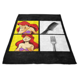 Mermaid Approves - Fleece Blanket