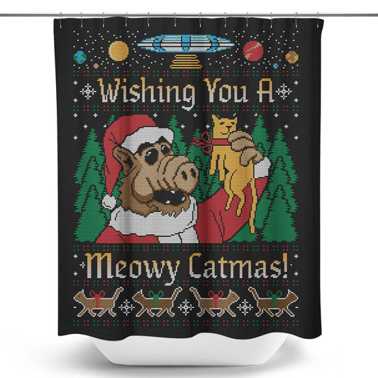 Merry Alfmas - Shower Curtain