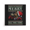 Merry All the Time Sweater - Canvas Print