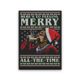 Merry All the Time Sweater - Canvas Print