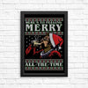 Merry All the Time Sweater - Posters & Prints