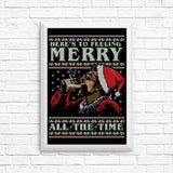 Merry All the Time Sweater - Posters & Prints