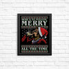 Merry All the Time Sweater - Posters & Prints