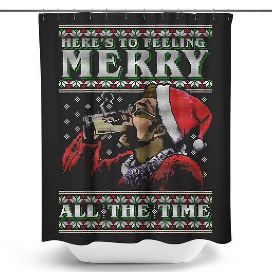 Merry All the Time Sweater - Shower Curtain