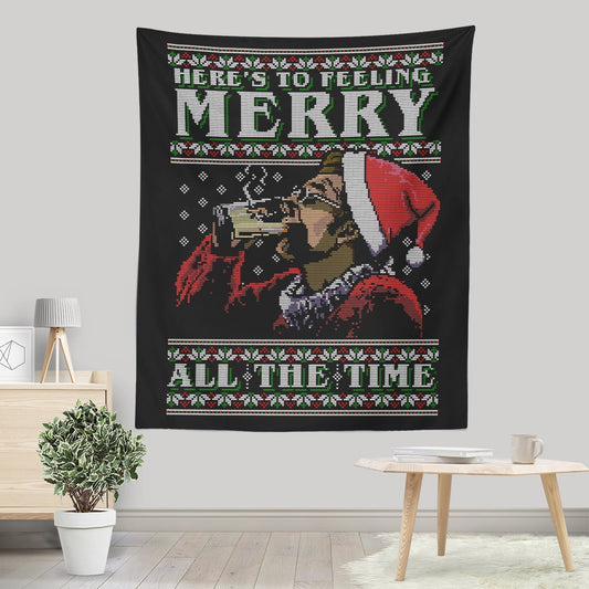 Merry All the Time Sweater - Wall Tapestry