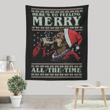 Merry All the Time Sweater - Wall Tapestry