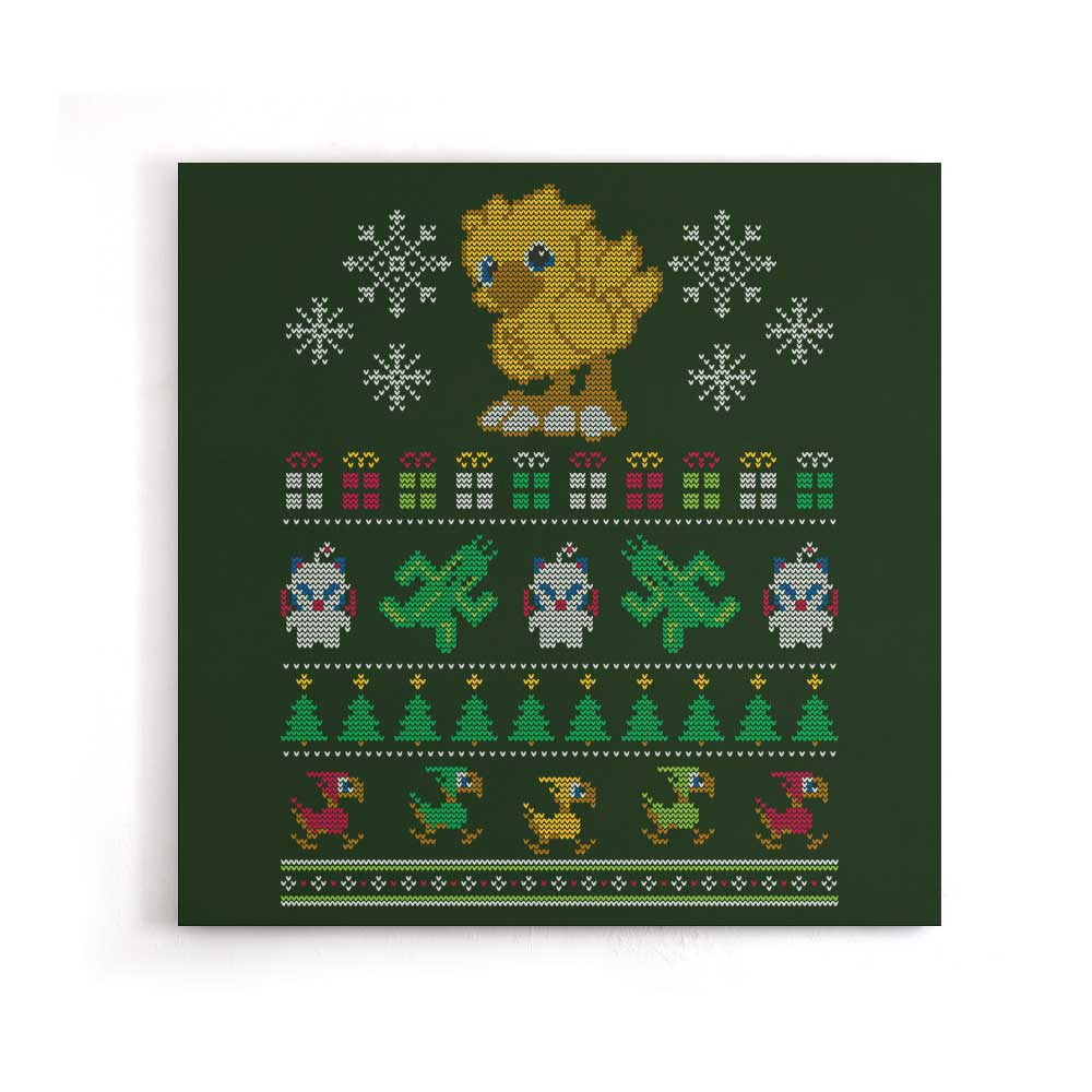 Merry Chocobo - Canvas Print
