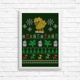 Merry Chocobo - Posters & Prints