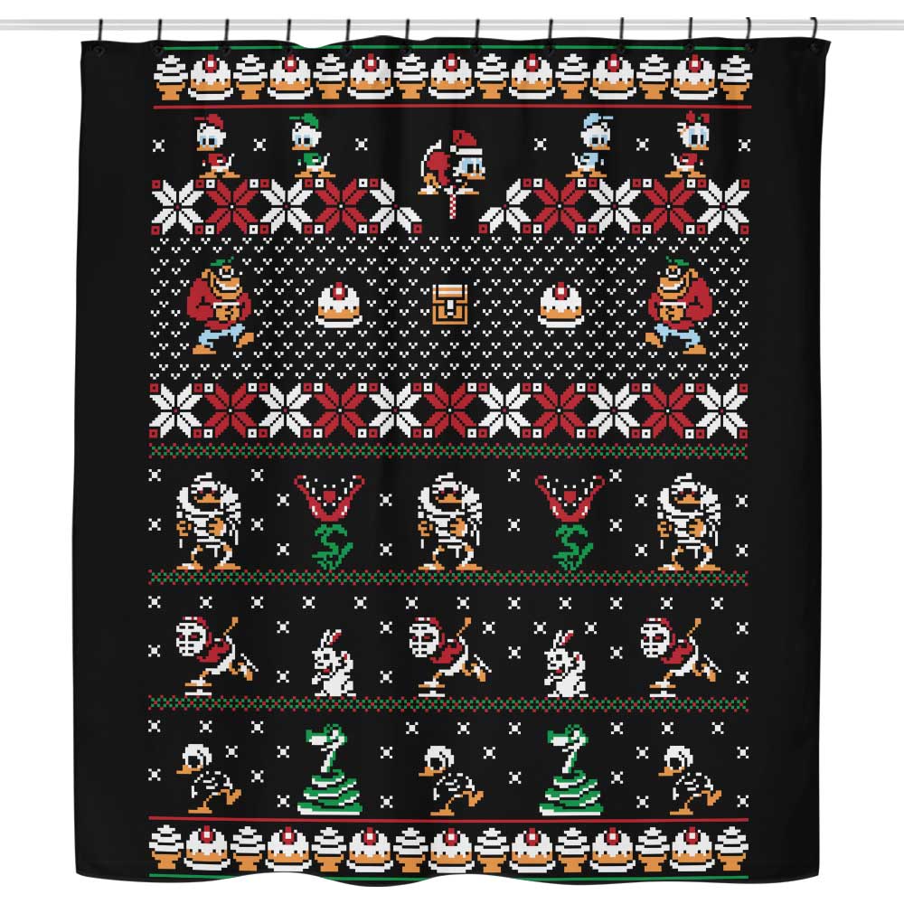 Merry Christmas Uncle Scrooge - Shower Curtain