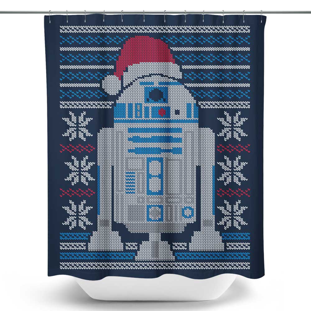 Merry Droidmas - Shower Curtain