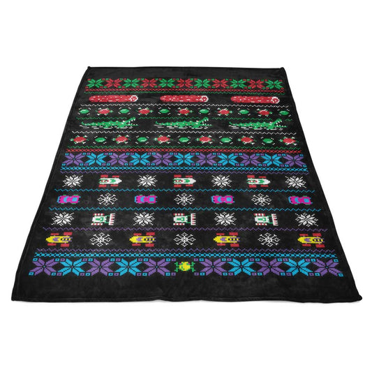 Merry Frogmas - Fleece Blanket