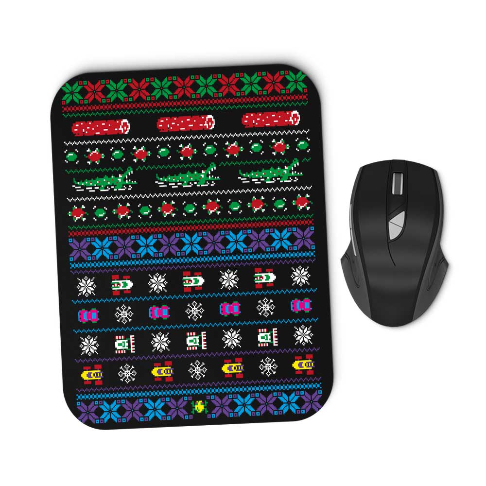 Merry Frogmas - Mousepad