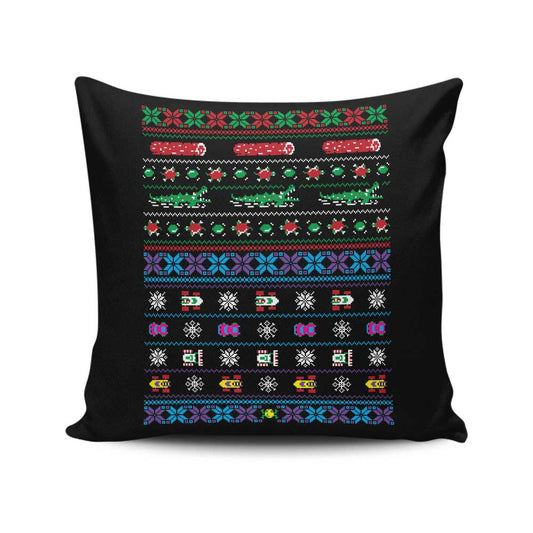 Merry Frogmas - Throw Pillow