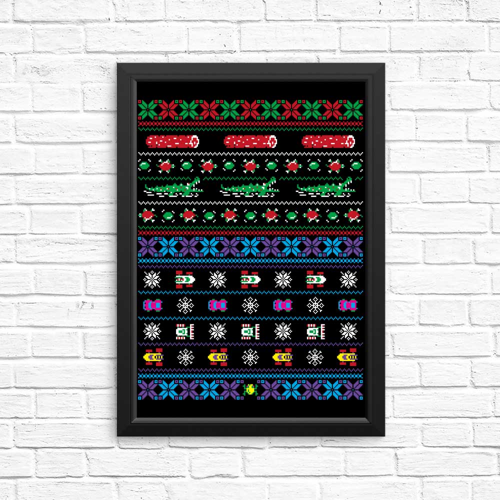 Merry Frogmas - Posters & Prints