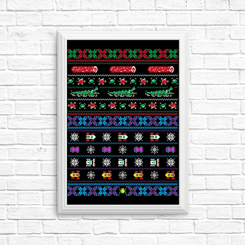 Merry Frogmas - Posters & Prints