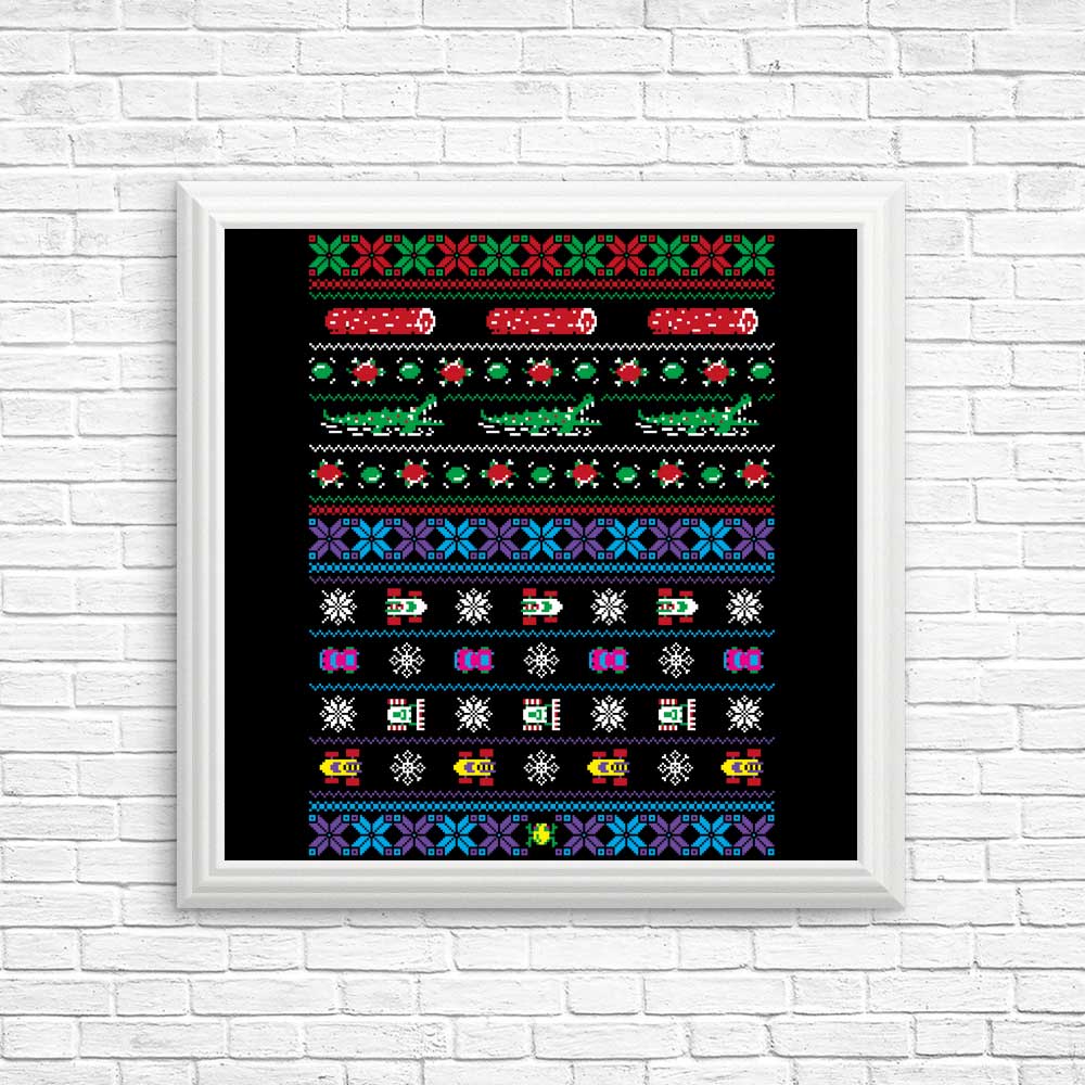 Merry Frogmas - Posters & Prints