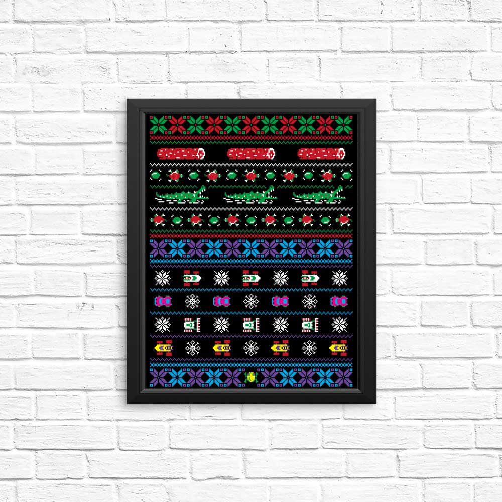 Merry Frogmas - Posters & Prints