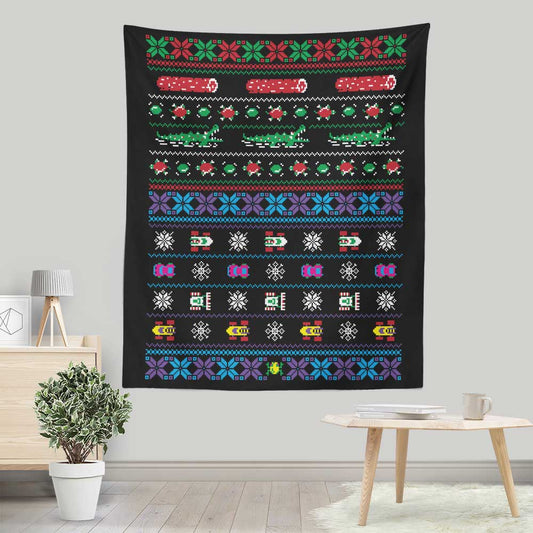 Merry Frogmas - Wall Tapestry