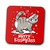 Merry Kiss My Cat - Coasters