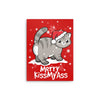 Merry Kiss My Cat - Metal Print
