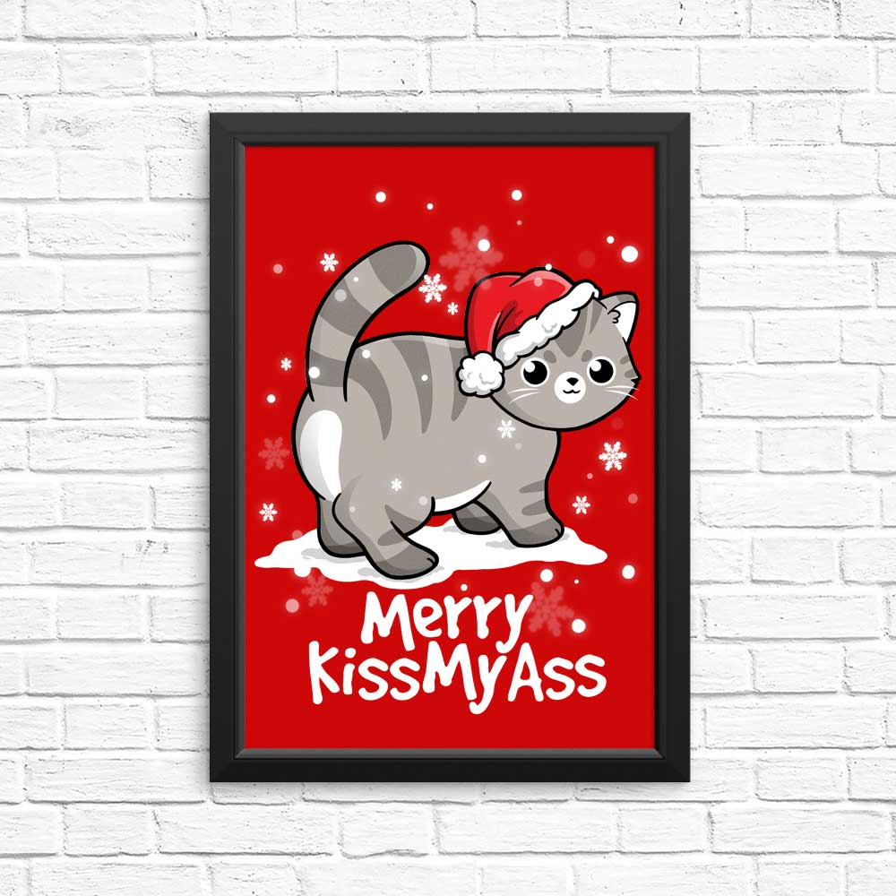 Merry Kiss My Cat - Posters & Prints