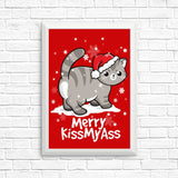 Merry Kiss My Cat - Posters & Prints
