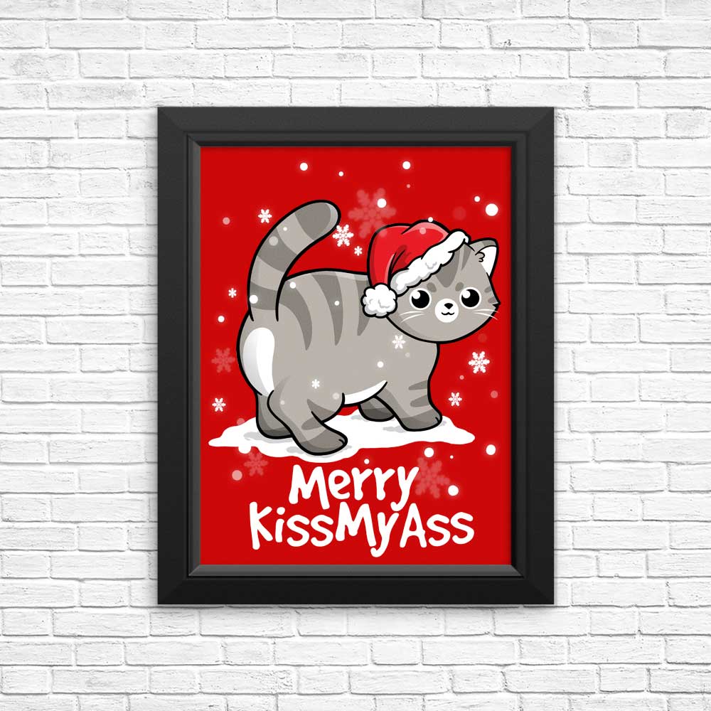 Merry Kiss My Cat - Posters & Prints