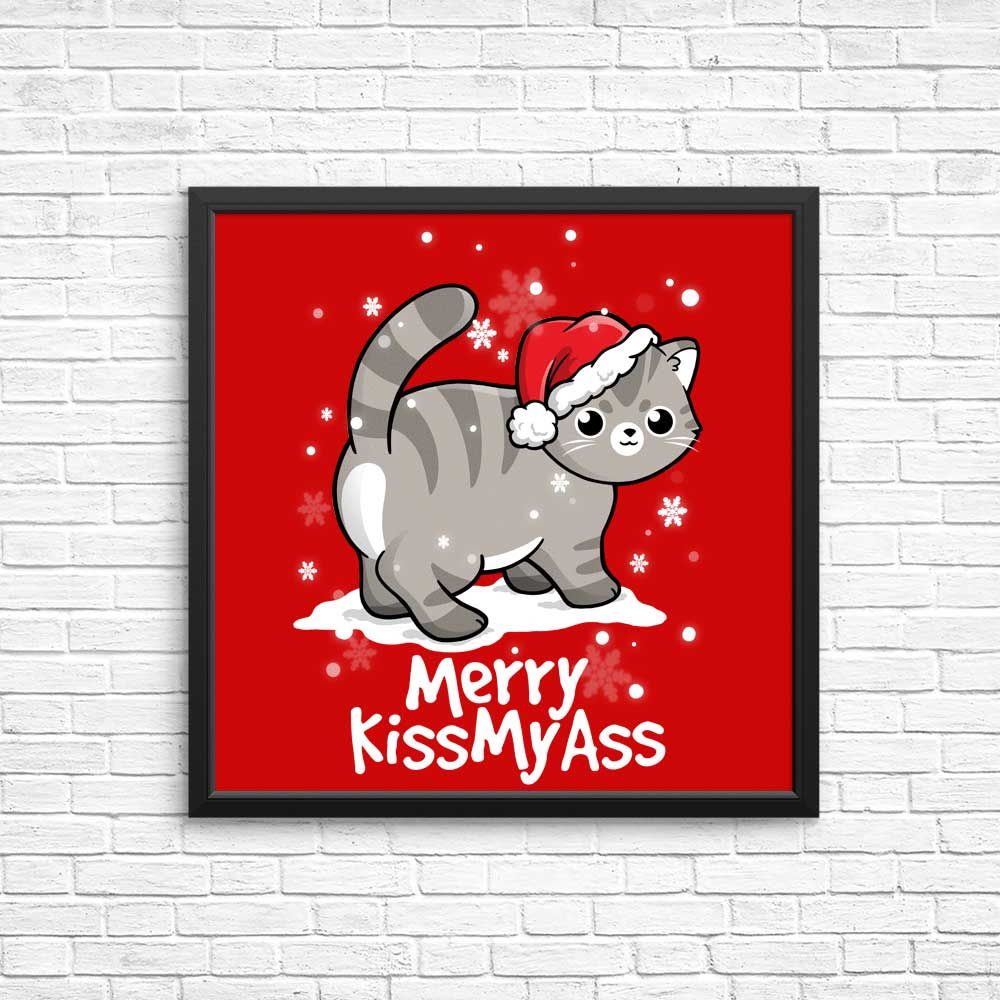 Merry Kiss My Cat - Posters & Prints